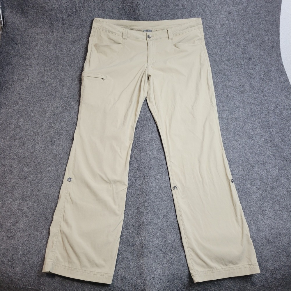 Eddie Bauer Pants Womens 16 Brown Stretch Lightweight Hiking Outdoor Camping - Picture 2 of 12